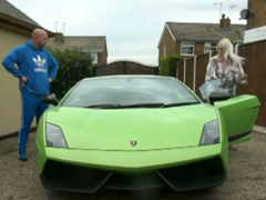 Sbalí děvku na zelené Lamborghini